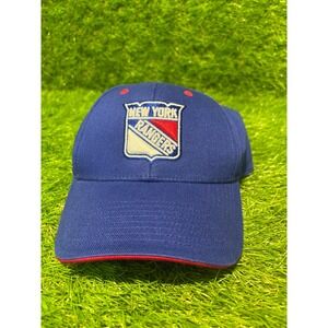 New York Rangers Fan Favorite NHL Snapback Hat Blue Red OSFA Hockey Cap